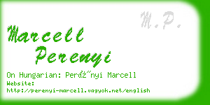 marcell perenyi business card